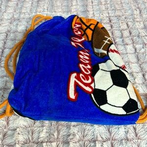 Beach Towel Backpack “ Team player “
